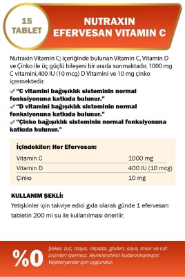 Nutraxin Efervesan C Kofre 2 Al 1 Öde - C 1000 Mg D 400 Iu Zinc 10 Mg - 2