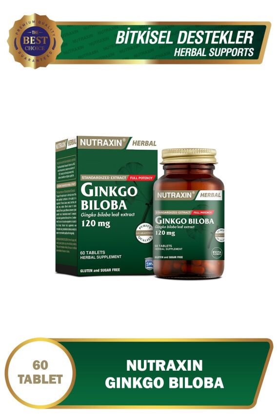 Nutraxin Ginkgo Biloba 120 Mg 60 Kapsül - 1