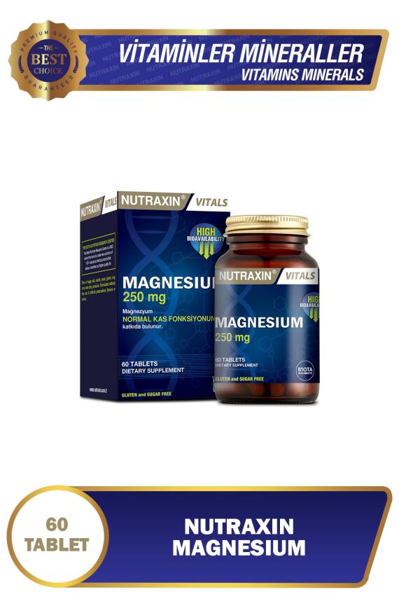 Nutraxin Magnesium 250 Mg 60 Tablet - 1