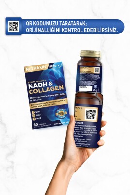 Nutraxin Nadh Collagen 60 Tablet Tip1 Tip3 Hyaluronik Asit, Elastin, Seramid, Resveratrol Glutatyon - 3