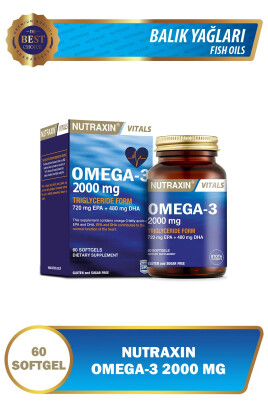 Nutraxin Omega3 2000mg 60 Tablet - Nutraxin