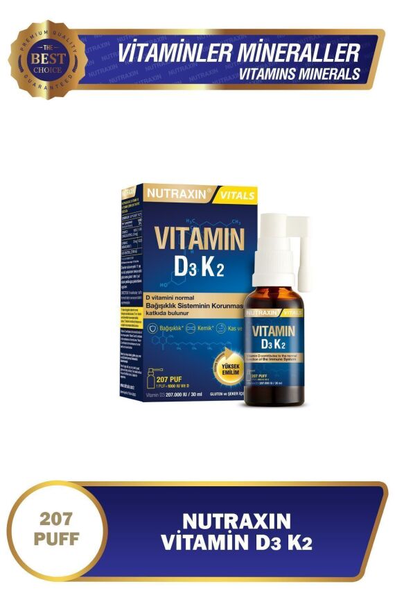 Nutraxin Vitamin D3k2 Sprey 30 ml - 1
