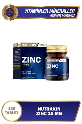 Nutraxin Zinc Sulphate 15 Mg 100 Tablet - Nutraxin