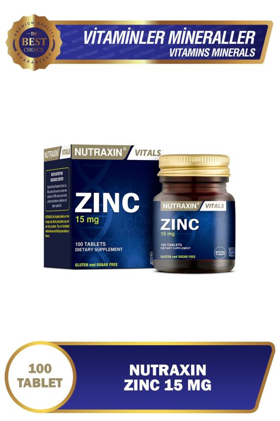 Nutraxin Zinc Sulphate 15 Mg 100 Tablet - 1