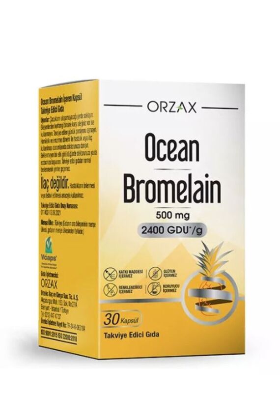 Ocean Bromelain 500 Mg Takviye Edici Gıda 30 Kapsül - 1