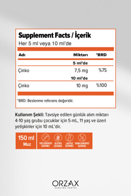 Ocean Çinko Bisglisinat 150 ml Muz Aromalı - 2