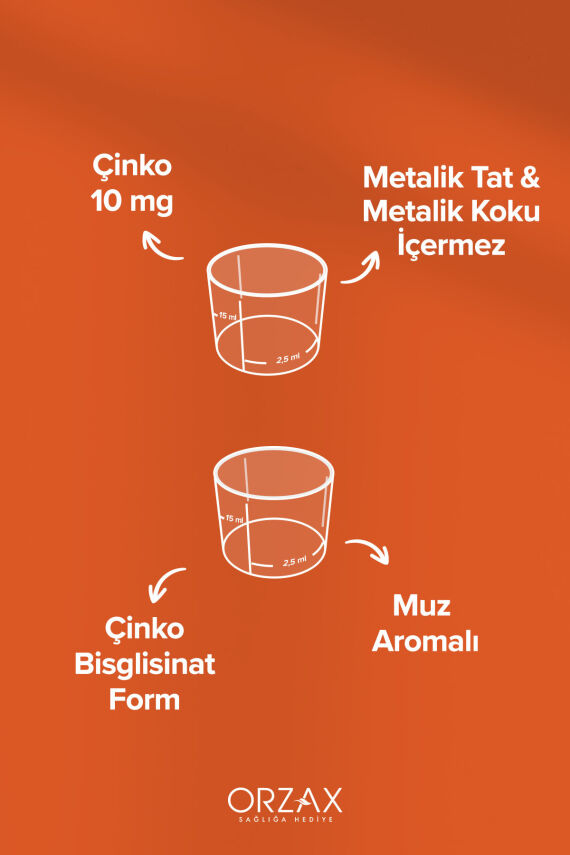 Ocean Çinko Bisglisinat 150 ml Muz Aromalı - 3