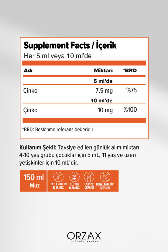 Ocean Çinko Bisglisinat 150 ml Muz Aromalı - 2