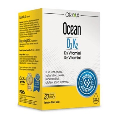 Ocean D3k2 Damla 20 ml - Ocean