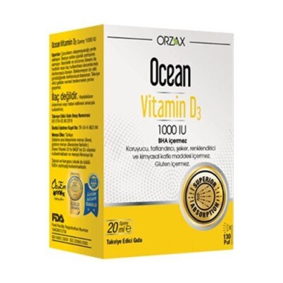 Ocean Vitamin D3 1000 IU 20 ml - Ocean