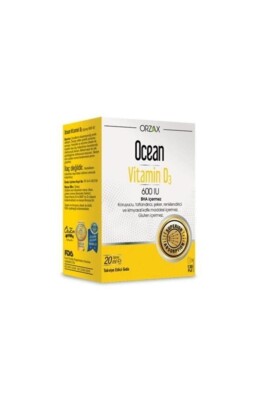 Ocean Vitamin D3 600 Iu Sprey 20 ml - Ocean