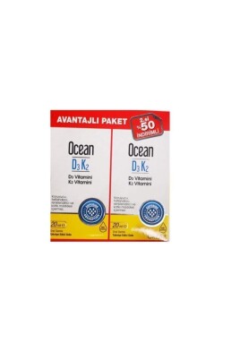 Ocean Vitamin D3k2 Damla 20 Ml 2'li Avantaj Paket - Ocean