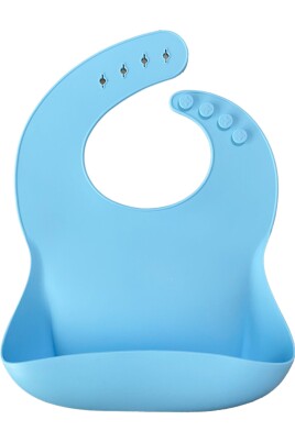 Oioi Basic Silikon Önlük Mineral Blue - Oioi