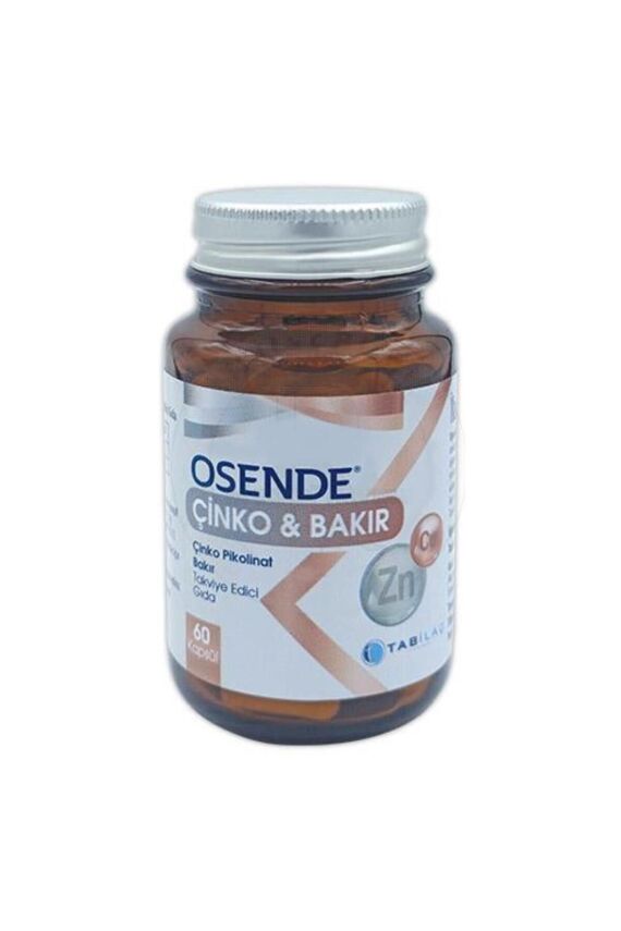 Osende Çinko & Bakır Takviye Gıda 60 Kapsül - 1