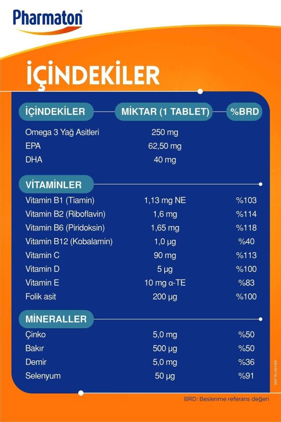 Pharmaton 50+ Plus 30 Kapsül - 6