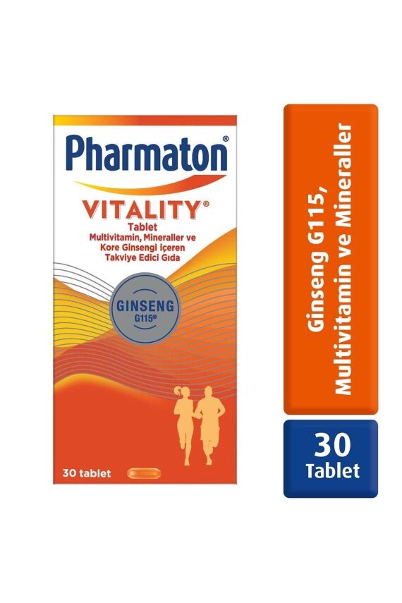 Pharmaton Vitality 30 Tablet - Ginseng G115, Multivitamin Ve Mineraller - 1