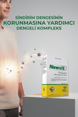 Newvit Probiyotik 30 Kapsül | 14 Farklı Probiyotik Kültür + L-Glutamin İlavelidir - 3