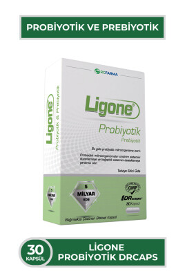 Ligone Probiyotik DRCaps Bitkisel Kapsül 30 Kapsül 5 Milyar CFU - Ligone