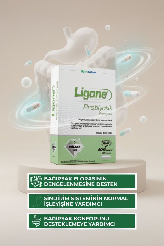 Ligone Probiyotik DRCaps Bitkisel Kapsül 30 Kapsül 5 Milyar CFU - 4