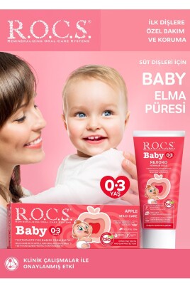 Rocs Baby 0-3 Yaş Arası Elma Püresi Tadında Diş Macunu 35 ml - R.O.C.S.