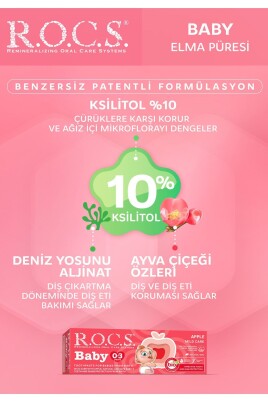 Rocs Baby 0-3 Yaş Arası Elma Püresi Tadında Diş Macunu 35 ml - 2