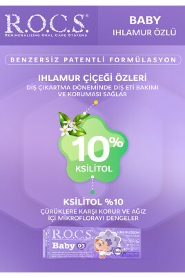 Rocs Baby 0-3 Yaş Arası Yutulabilir Diş Macunu Ihlamur Özlü 35 ml - 2