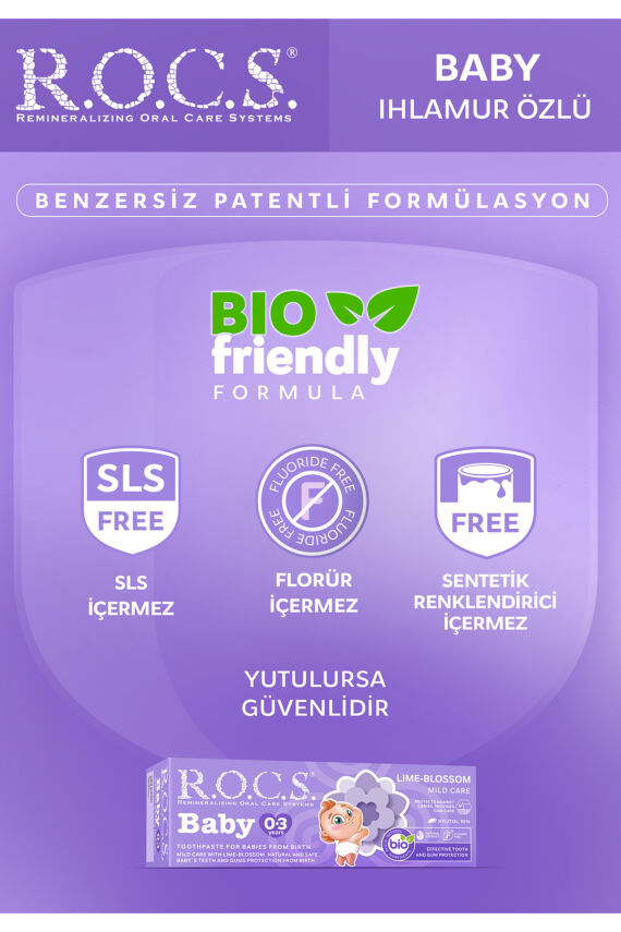 Rocs Baby 0-3 Yaş Arası Yutulabilir Diş Macunu Ihlamur Özlü 35 ml - 4