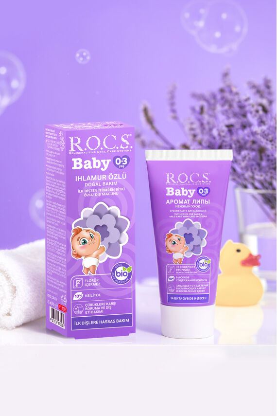 Rocs Baby 0-3 Yaş Arası Yutulabilir Diş Macunu Ihlamur Özlü 35 ml - 5