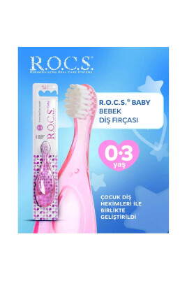 R.o.c.s Baby 0-3 Yaş Bebek Diş Fırçası Pembe - 3