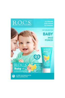 R.O.C.S. Baby 0-3 Yaş Muz Püresi Tadında Bebek Diş Macunu 45G - R.O.C.S.
