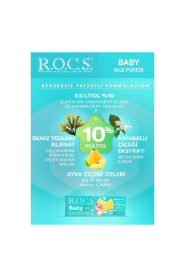 R.O.C.S. Baby 0-3 Yaş Muz Püresi Tadında Bebek Diş Macunu 45G - 2