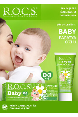 Rocs Baby 0-3 Yaş Papatya Özlü Diş Macunu - R.O.C.S.