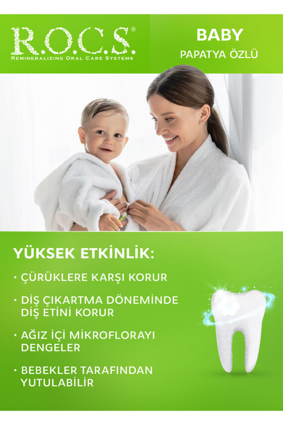 Rocs Baby 0-3 Yaş Papatya Özlü Diş Macunu - 4