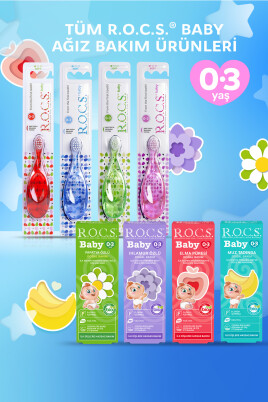 R.O.C.S Baby Diş Fırçası Kırmızı 0-3 Yaş Baby Soft 4607152730333k - 6