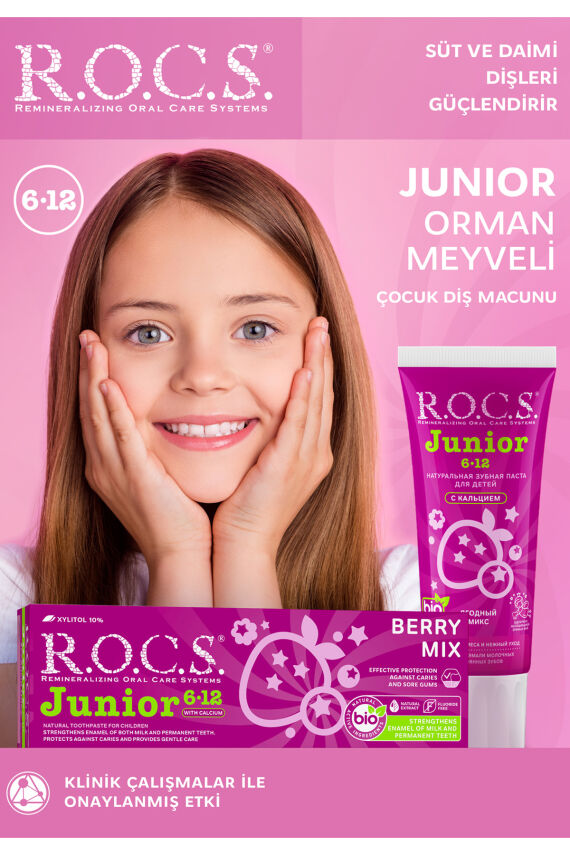 Rocs Junior 6-12 Orman Meyveli Özlü Diş Macunu 74 gr - 1