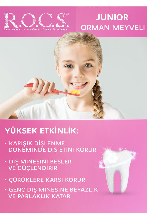 Rocs Junior 6-12 Orman Meyveli Özlü Diş Macunu 74 gr - 3