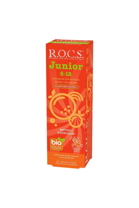 Rocs Junior 6-12 Yaş Meyveli Gökkuşağı Diş Macunu 60 ml - 6