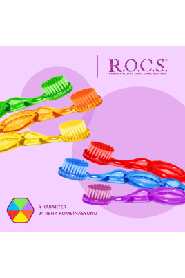 Rocs Kıds 3-7 Yaş Diş Fırçası - Yeşil Renk - 4