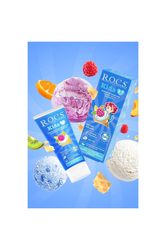 Rocs Kids 3-7 Yaş Meyve Külahı Diş Macunu 35 ml - 1