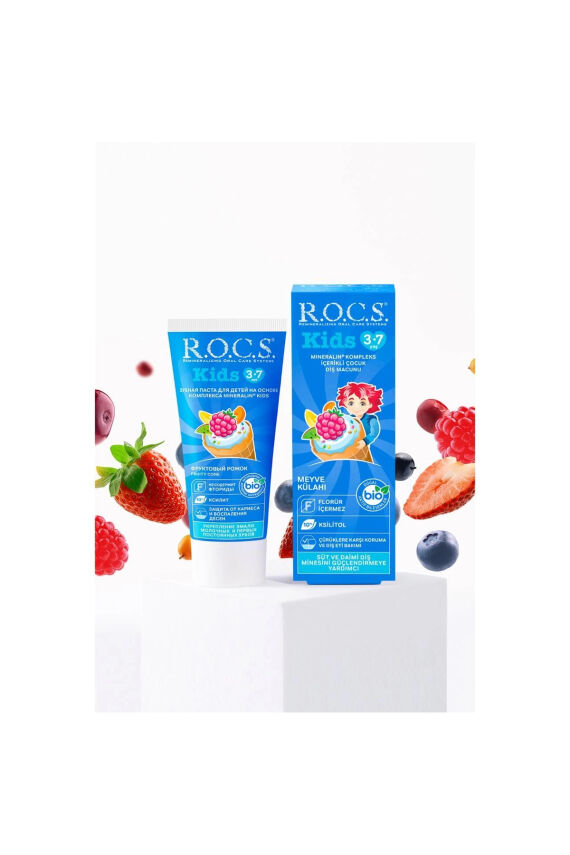 Rocs Kids 3-7 Yaş Meyve Külahı Diş Macunu 35 ml - 2
