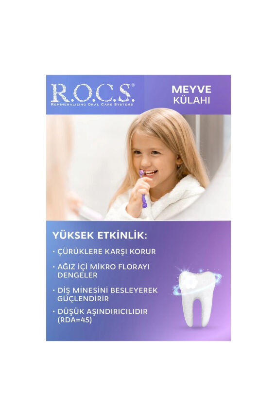 Rocs Kids 3-7 Yaş Meyve Külahı Diş Macunu 35 ml - 5