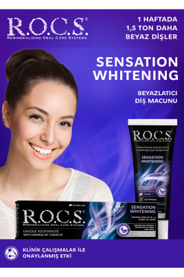 Rocs Sensation Whitening Beyazlatıcı Parlatıcı Diş Macunu 60 Ml - R.O.C.S.