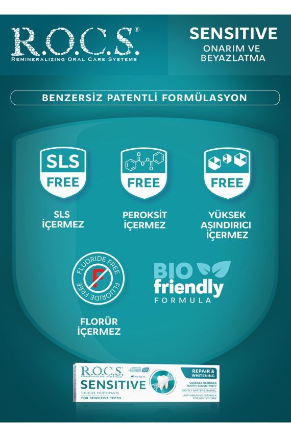Rocs Sensitive Diş Macunu Onarım Ve Beyazlatma 94g - 4