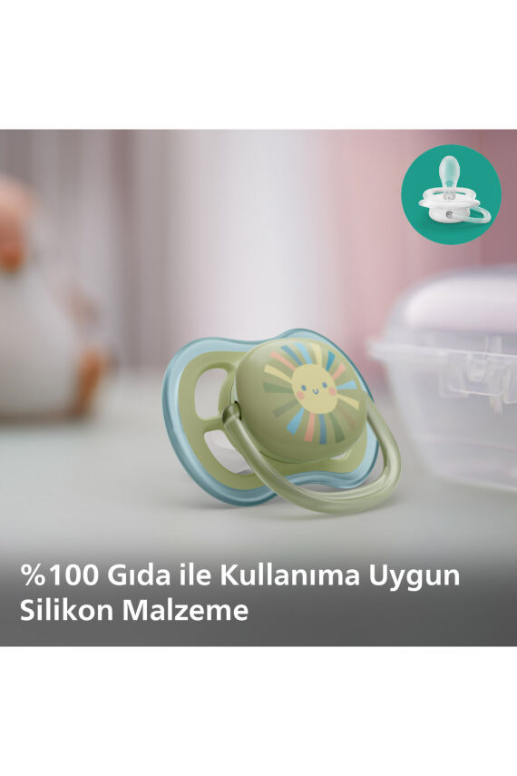 Ultra Air Emzik 0-6 Ay, 2'li Paket, Erkek, SCF085/58 - 2