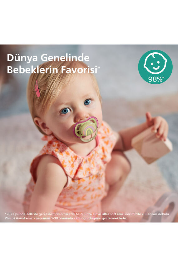 Ultra Air Emzik 0-6 Ay, 2'li Paket, Kız, SCF085/59 - 2