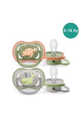 Ultra Air Emzik 6-18 Ay, 2'li Paket, Erkek, SCF085/60 - 1