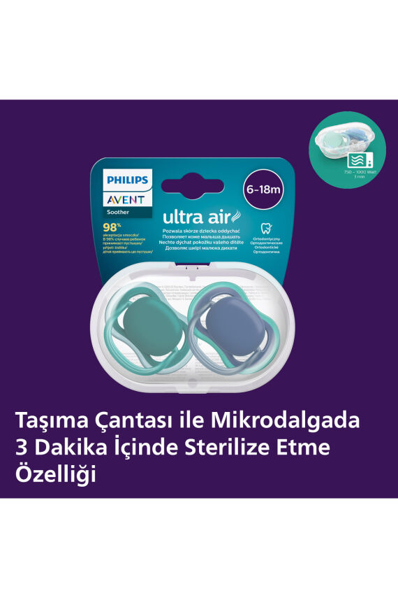 Ultra Air Emzik 6-18 Ay, 2'li Unisex, SCF085/31 - 2
