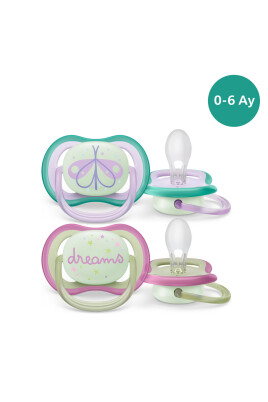 Ultra Air Gece Emziği 0-6 Ay, 2'li Kız, SCF376/19 - Philips Avent