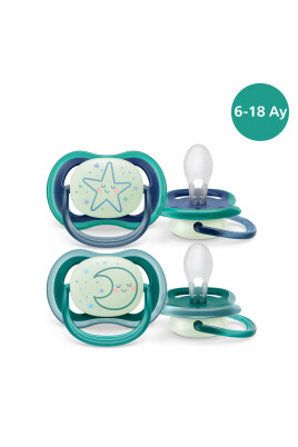 Ultra Air Gece Emziği 6-18 Ay, 2'li Erkek, SCF376/13 - Philips Avent