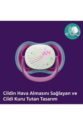 Ultra Air Gece Emziği 6-18 Ay, 2'li Kız, SCF376/14 - 4